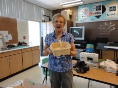 Connie's completed basket