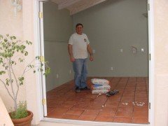 The floor is in and ready for grout